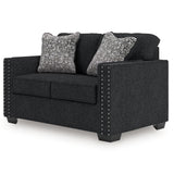 Jasmine Peaks - Loveseat - Coal