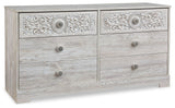 Paxberry - Six Drawer Dresser - Weatherworn - Whitewash
