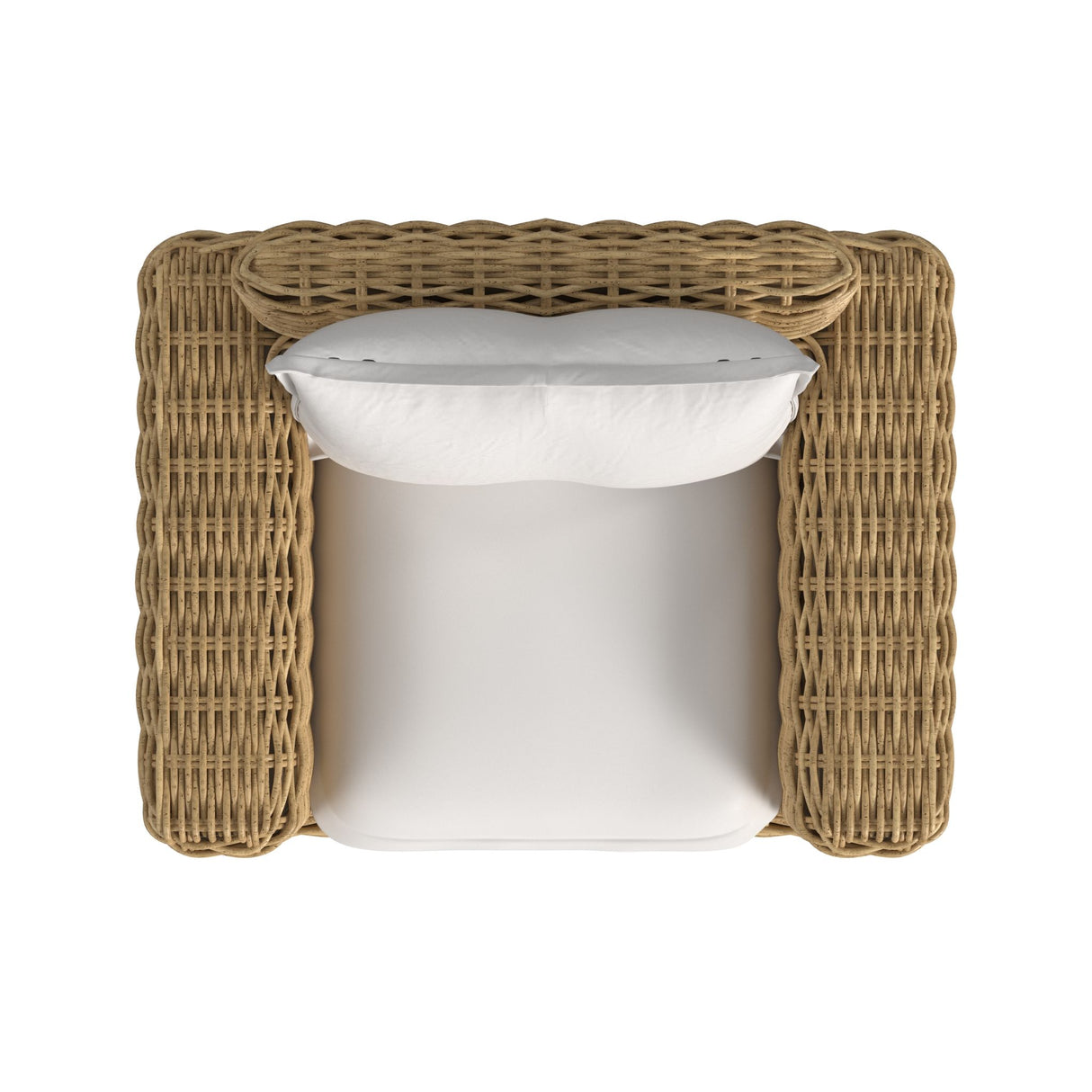Playa - Oversized Club Chair - Light Brown / White