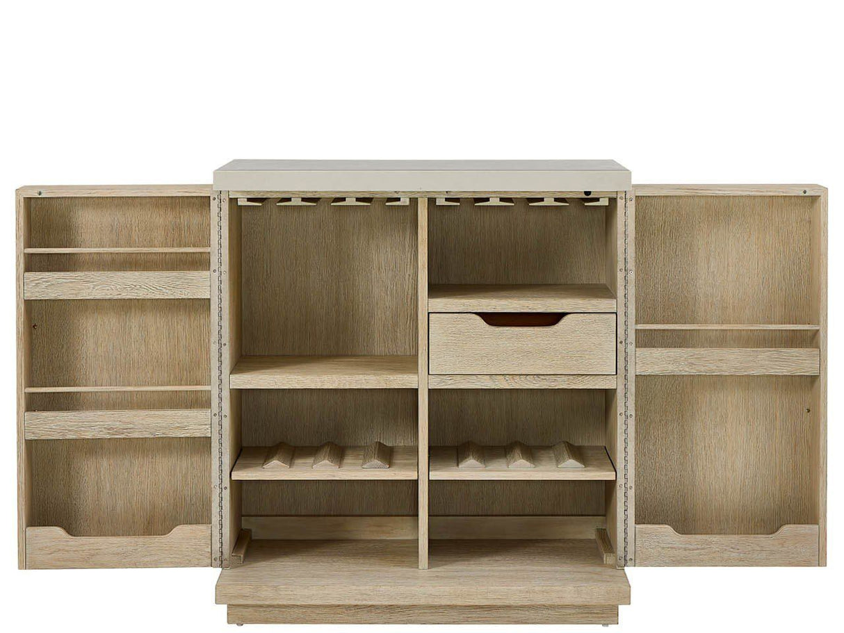 Oasis - Dockside Bar Cabinet - Beige / White