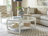 Ocean Breeze - Pompano Round Cocktail Table - White
