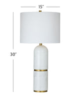 Wake - Table Lamp - White / Brass