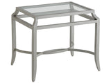 Silver Sands - Rectangular End Table - Pearl Silver