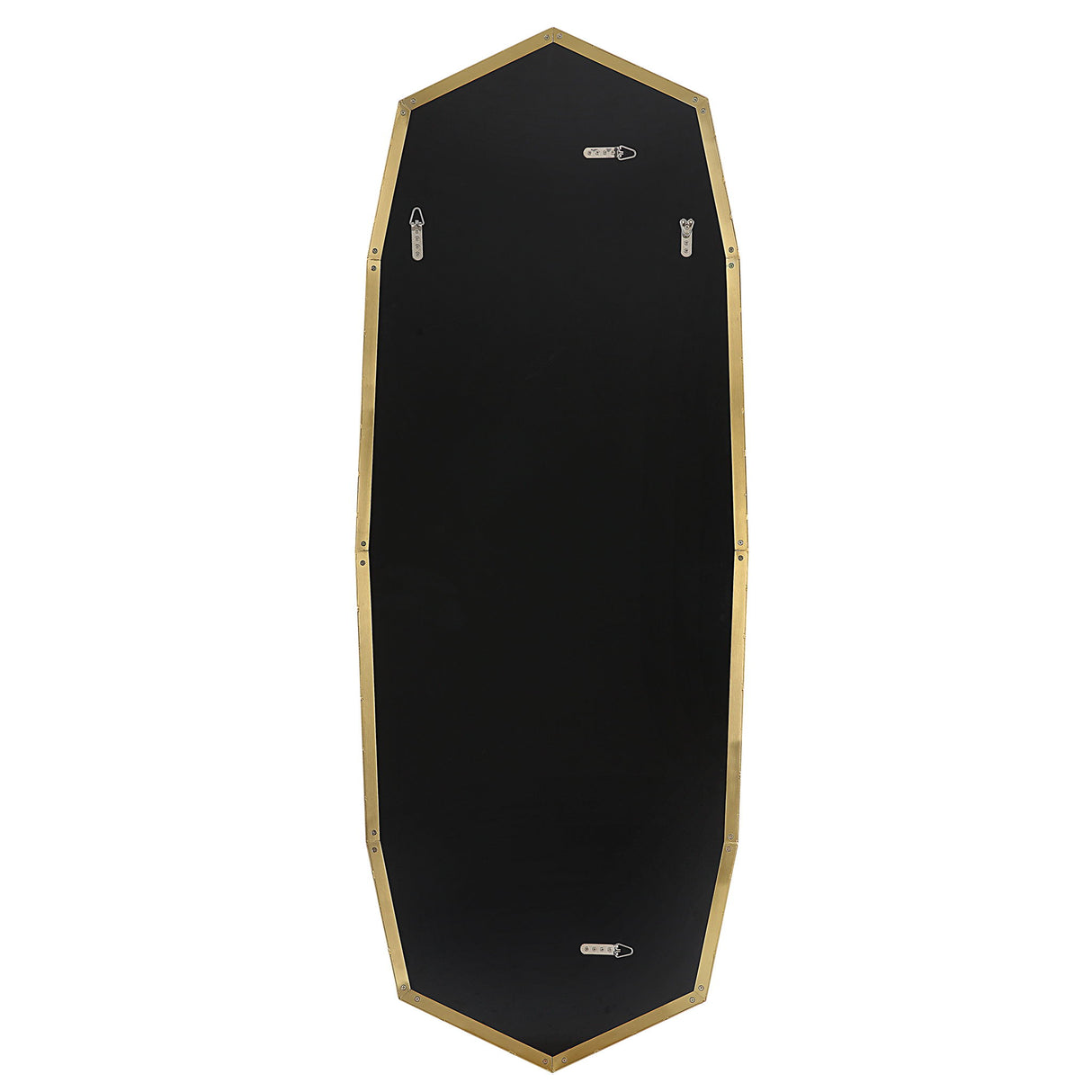 Vault - Oversized Angular Mirror - Gold