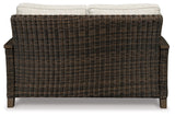 Chatham Railroad  - Medium Brown - Loveseat w/Cushion