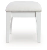 Chalanna - Vanity Stool - White