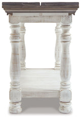 Havalance - Flip Top Sofa Table - Gray / White