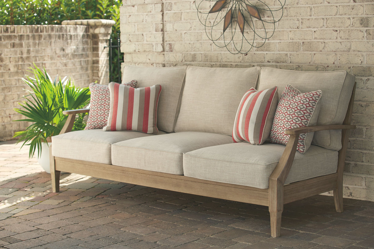 Seabrook Island - Beige - Sofa with Cushion