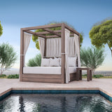 Laguna - Resort King Daybed, No Welt - Canvas Flax / Gray