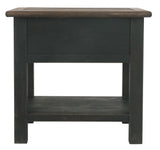 Tyler Creek - Grayish Brown / Black - Rectangular End Table