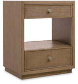 Sonnet - Two-Drawer Nightstand - Dark Gray