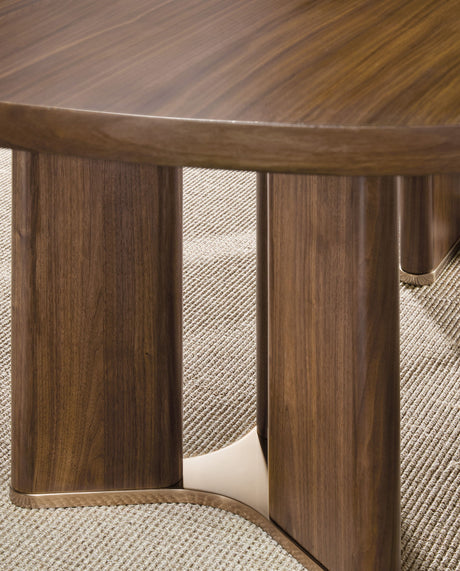 Eleana - Rectangle Dining Table With Two Leaves - Medium Wood