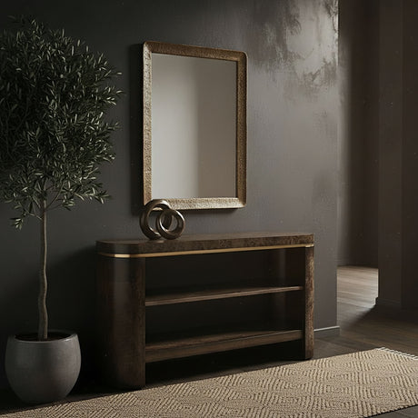 Hallie - Wall Mirror - Brown