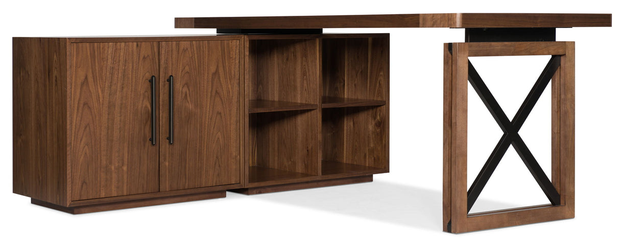 Elon - Bunching Short Bookcase - Dark Brown