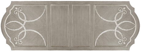 Sanctuary - Rectangle Dining Table With 2-20" Leaves - Pearl Silver