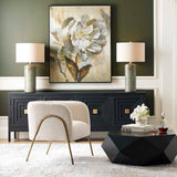 Callais - Crackled Table Lamp - Aqua