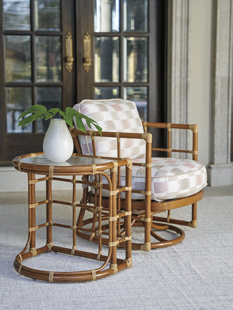 Sandpiper Bay - Demilune End Table - Dark Brown