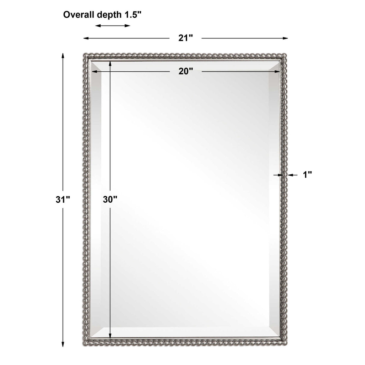 Sherise - Mirror - Brushed Nickel