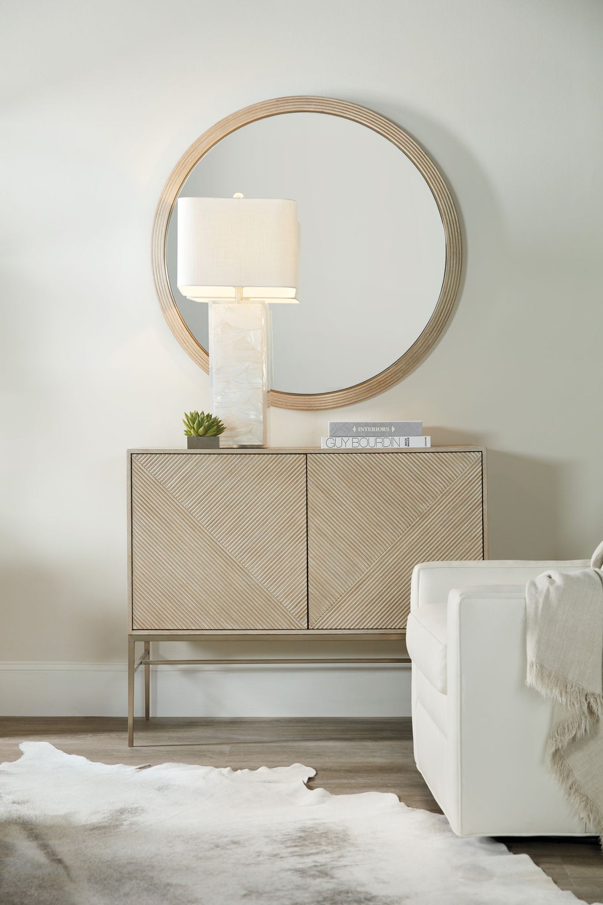 Cascade - Credenza With Metal Legs - Light Brown