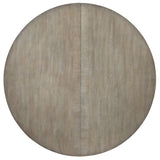 Affinity - 48" Round Pedestal Dining Table With 1-18" Leaf - Dark Gray