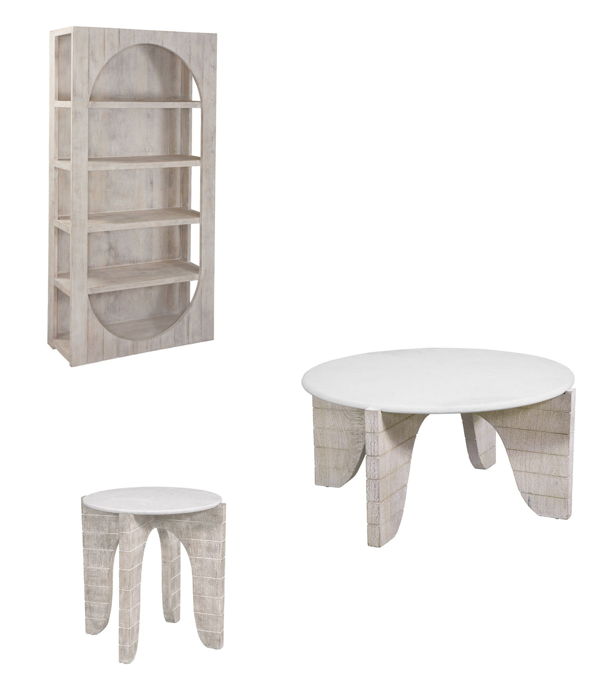Bali - Round Cocktail Table - White