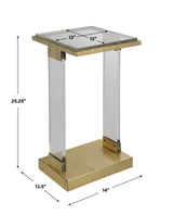 Muse - Seeded Glass Accent Table