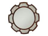 Kensington Place - Del Mar Round Mirror - Dark Brown