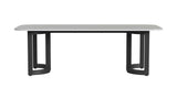 Malibu - 96" Dining Table - Black / White
