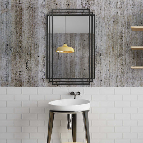 Amherst - Iron Mirror - Black