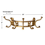Starling - Wall Mounted Coat Rack - Gold