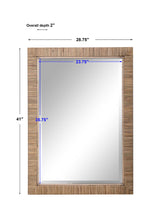Cape - Natural Rattan Mirror - Light Brown