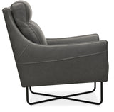 CC - Efron Club Chair With Black Metal Base