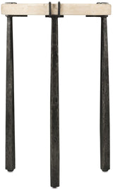 Driftwood - Metal Spot Table - Beige / Gray