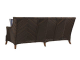 Island Estate Lanai - Sofa - Dark Brown / White