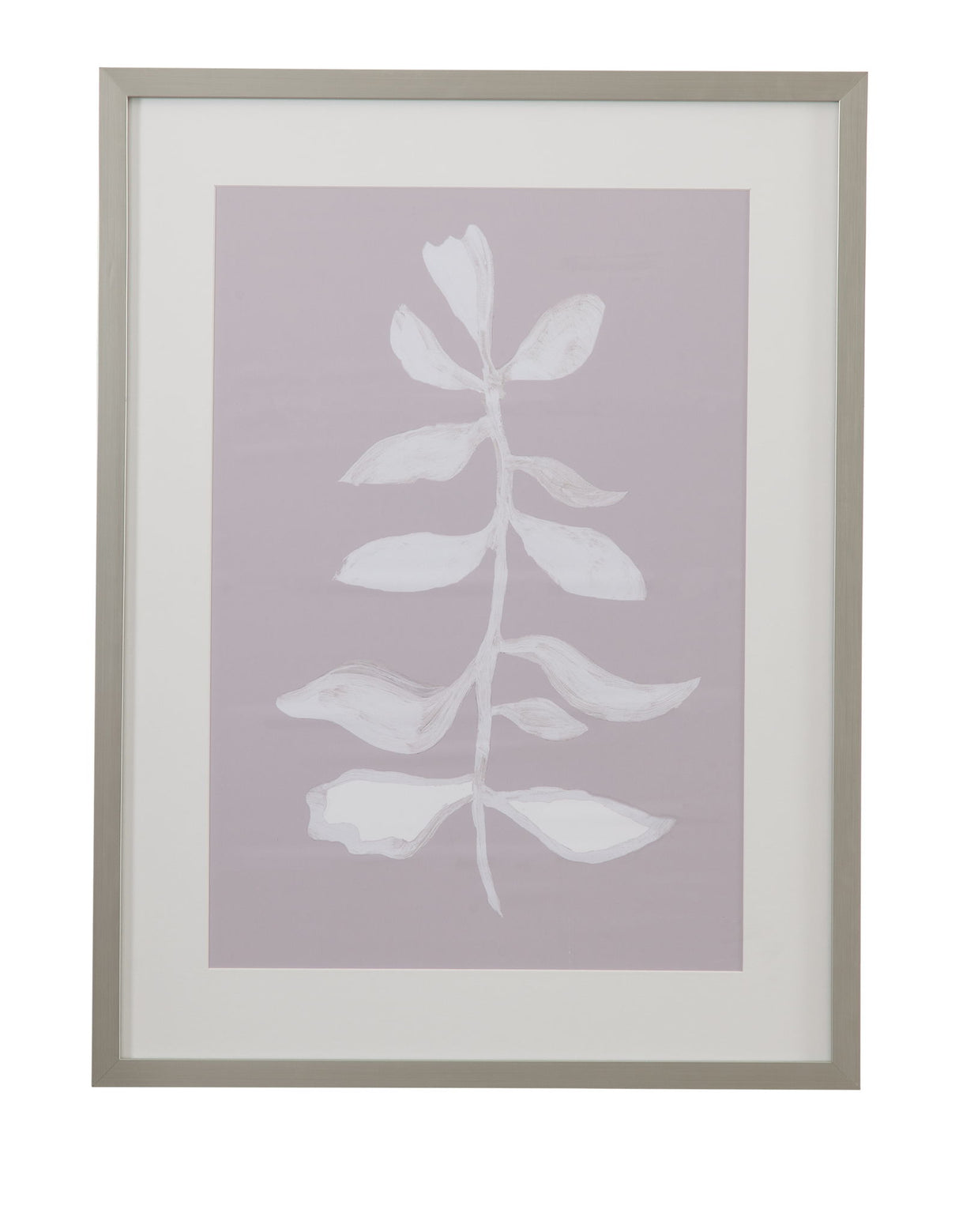 Fresh Leaves I Framed Print - Gray