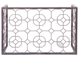Metal Designs - Honeycomb Rectangular Cocktail Table - Black