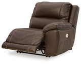 Dunleith - 9-Piece Power Reclining Sectional - Chocolate