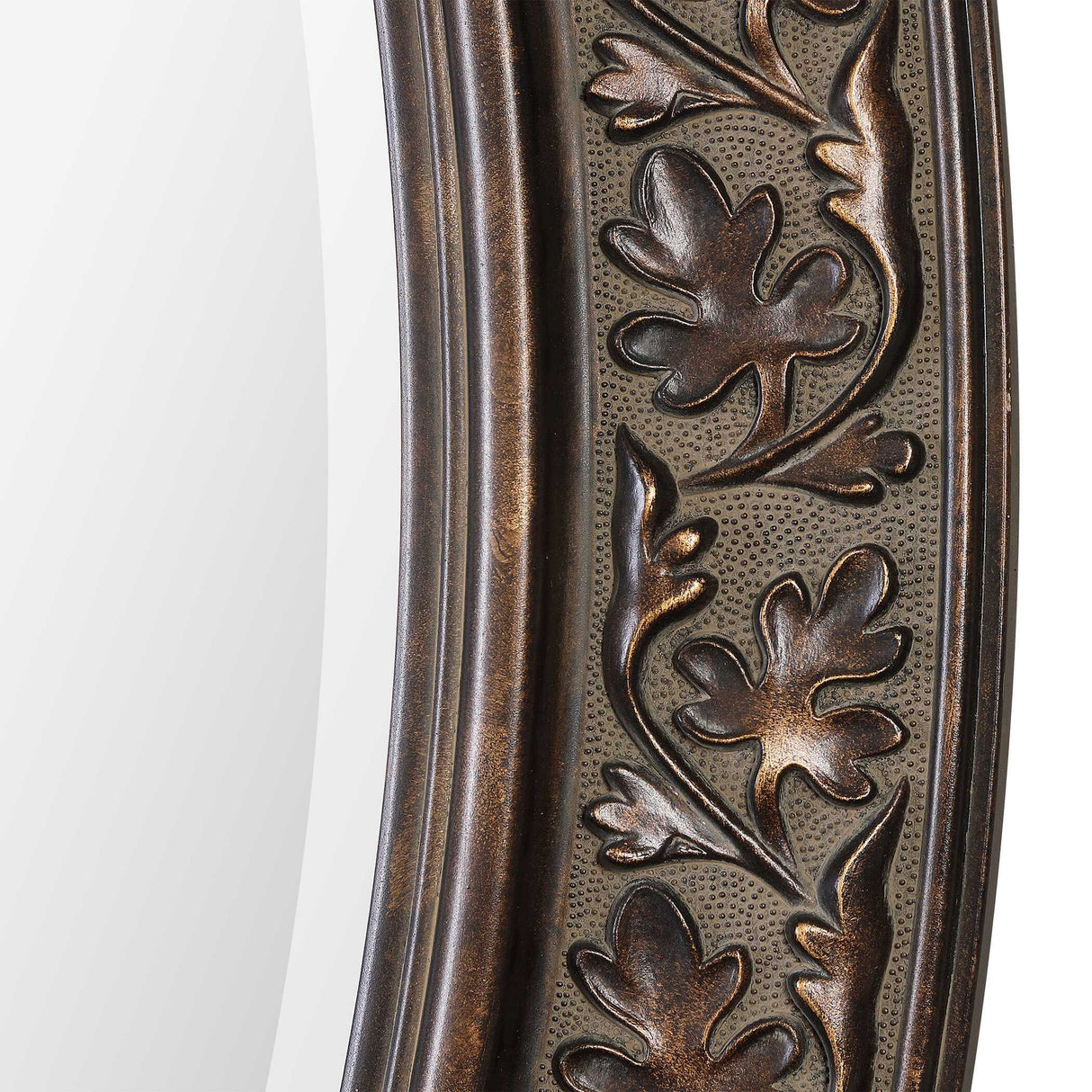 Mirror With Antique Gold Undertones - Bronze