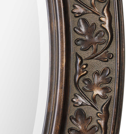 Mirror With Antique Gold Undertones - Bronze
