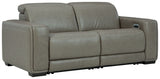 Correze - 2-Piece Power Reclining Sectional - Gray