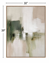 Verdant Horizon I Framed Canvas - Green