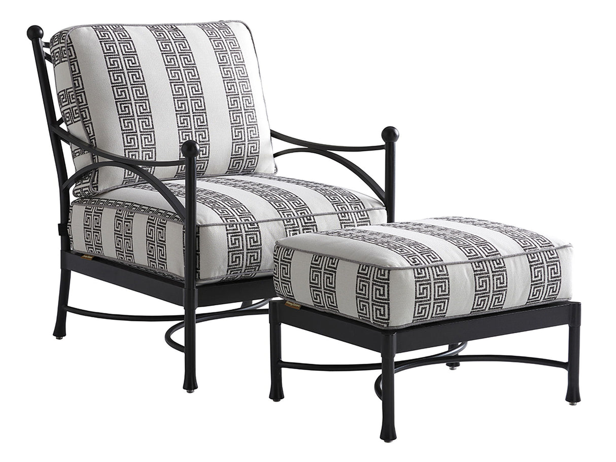 Pavlova - Fabric Ottoman - White