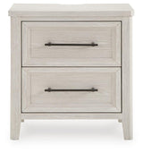 Darbonton - Two Drawer Night Stand - Dove White