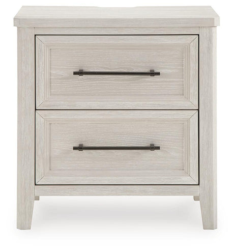 Darbonton - Two Drawer Night Stand - Dove White
