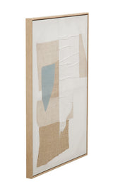 Framed Canvas Soft Geometry - Natural