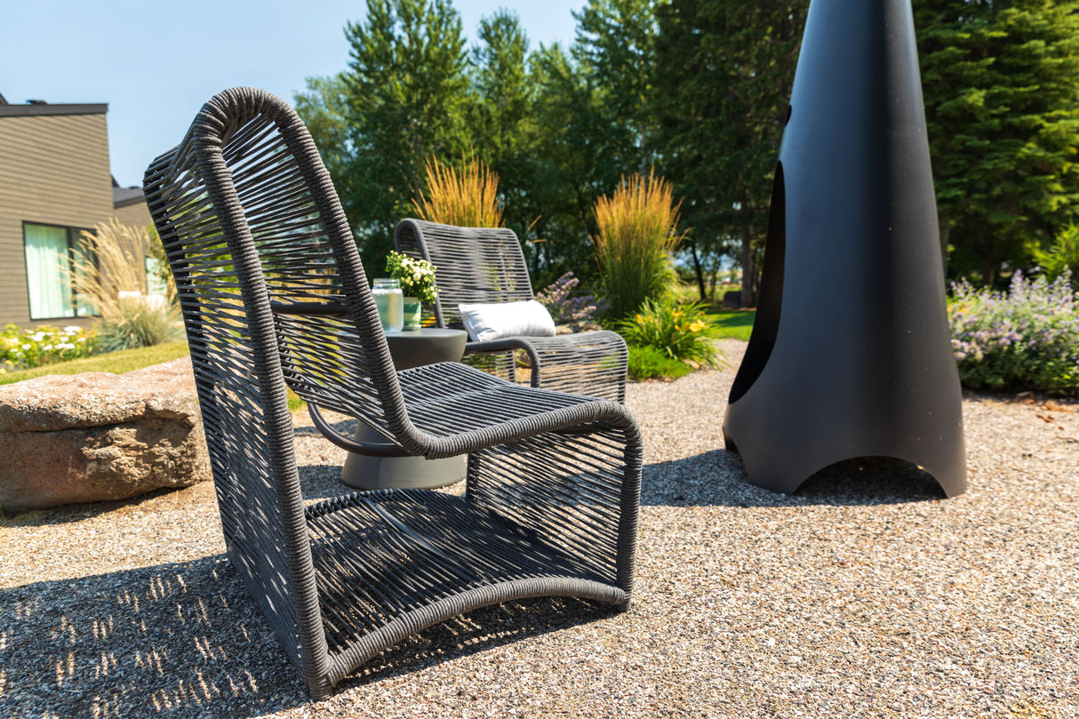 Milano - Armless Club Chair - Slate