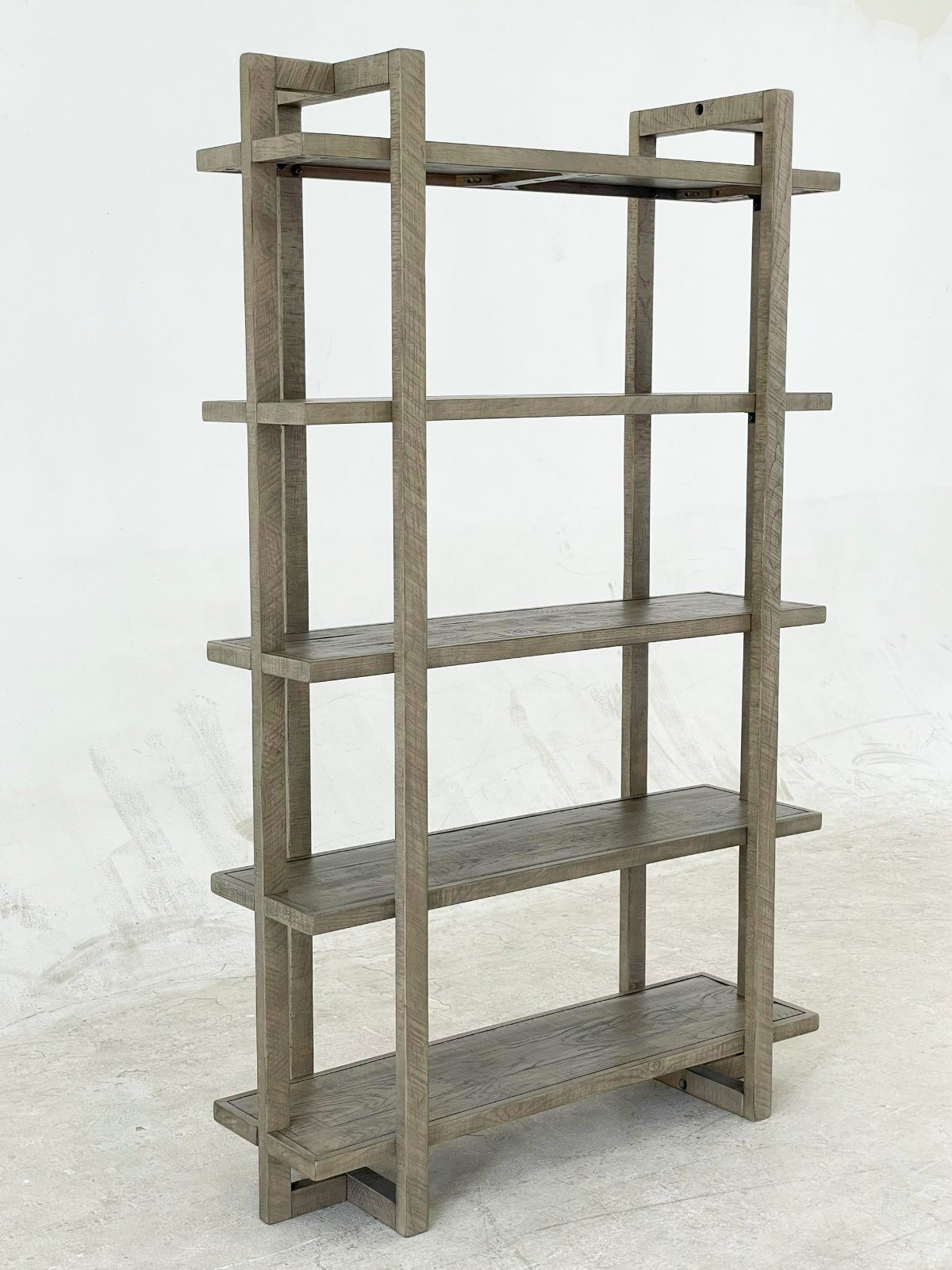 Bergton - Distressed Gray - Bookcase