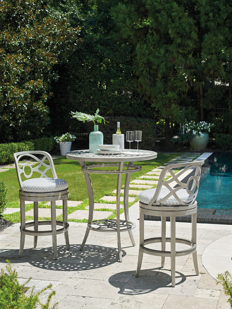 Silver Sands - High/Low Bistro Table - Pearl Silver