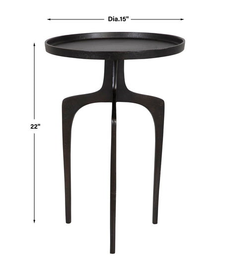 Accent Table - Raw Dark Brown