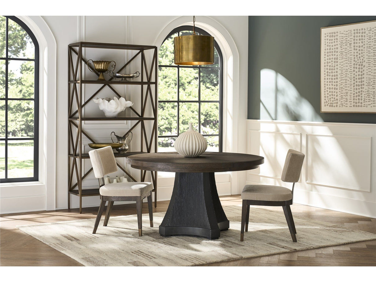 Montclair - Cinder Dining Table - Dark Brown / Dark Gray